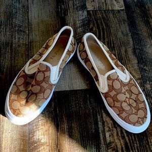 Used Coach slip ons